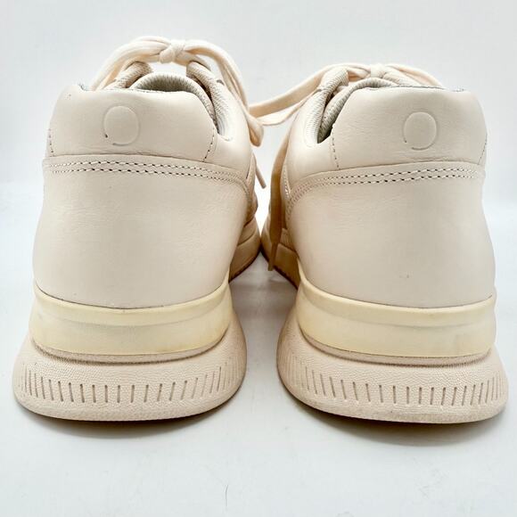Everlane Cream Leather Court Sneakers Men 9.5 Women 11.5 Low Top Casual Shoes - Picture 6 of 14